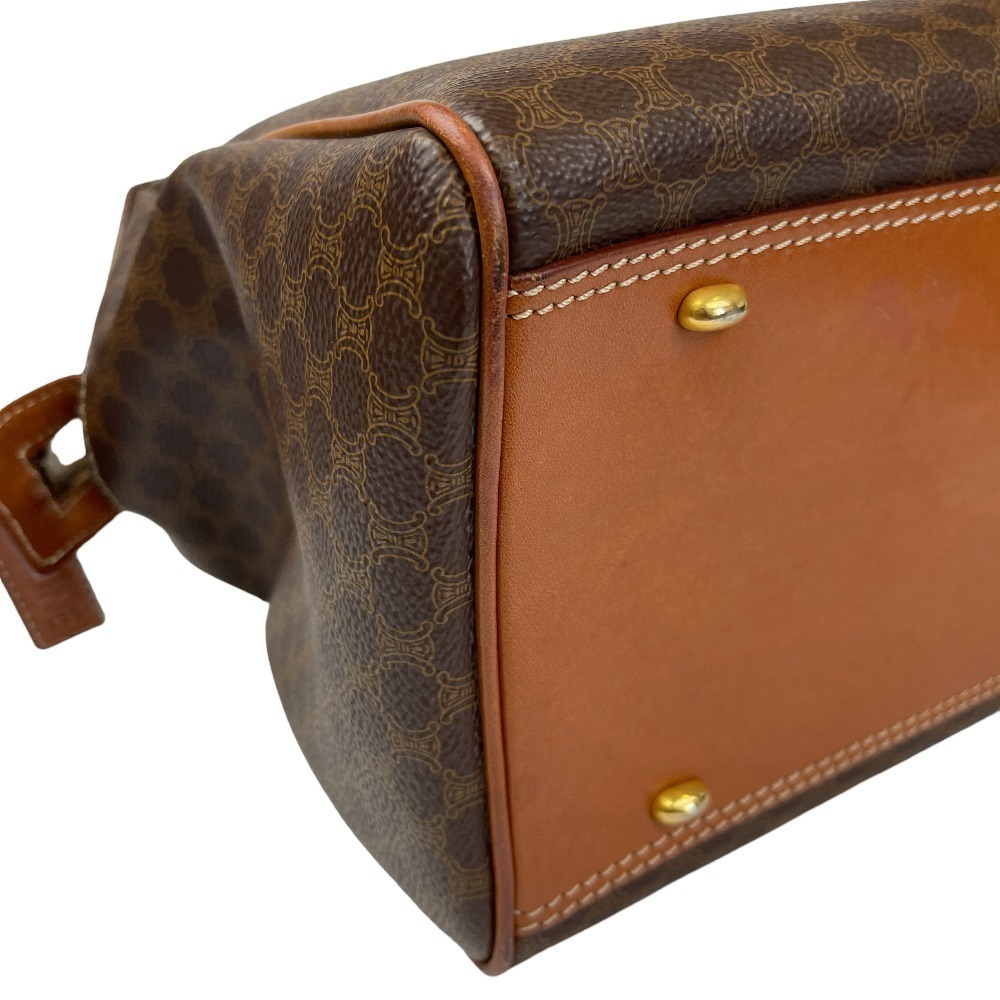 Celine Macadam Boston Bag Brown Beige Tan Some - Picture 8 of 10